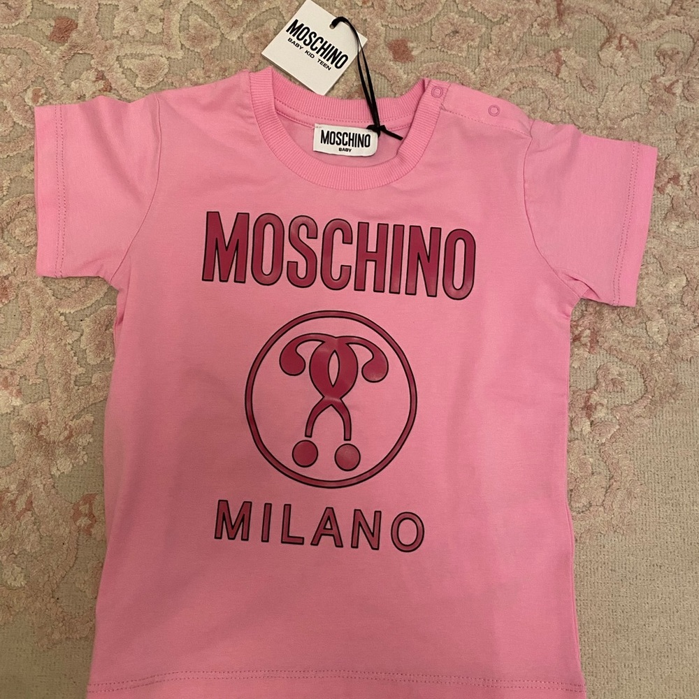 Toddler girl Moschino T shirt (pink)